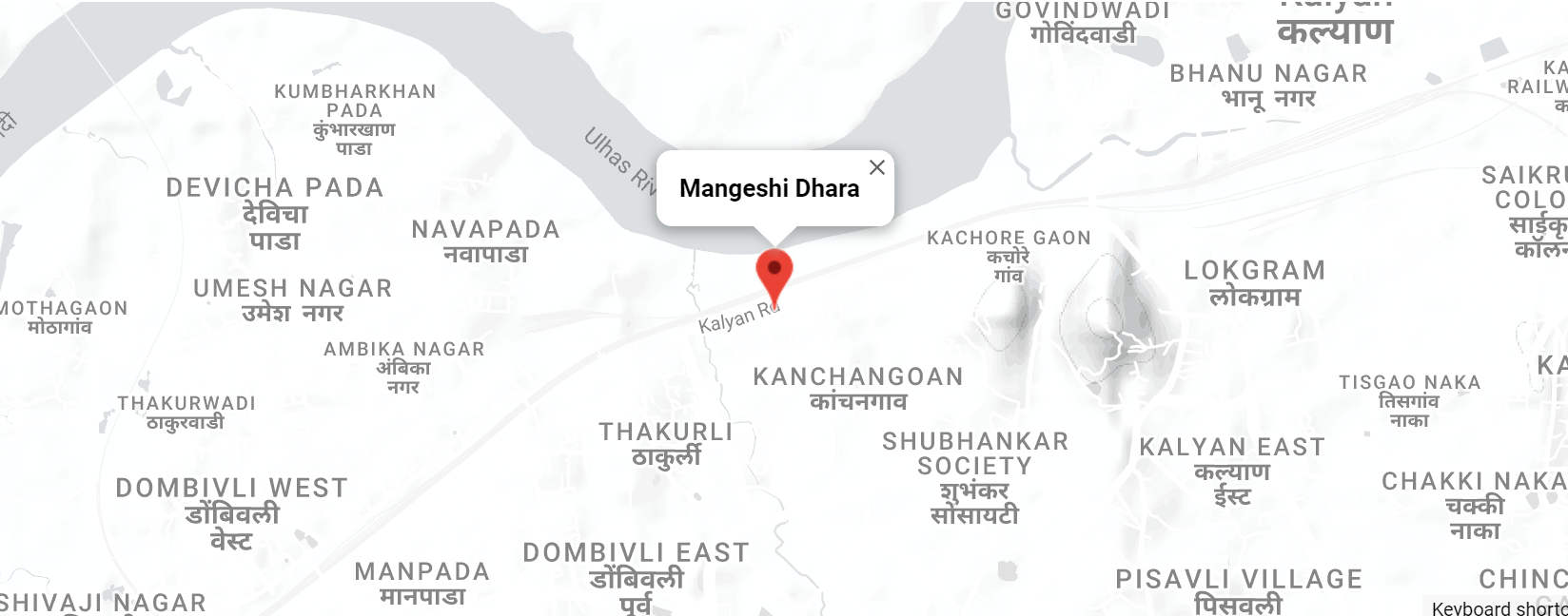 Location Mangeshi Dhara 